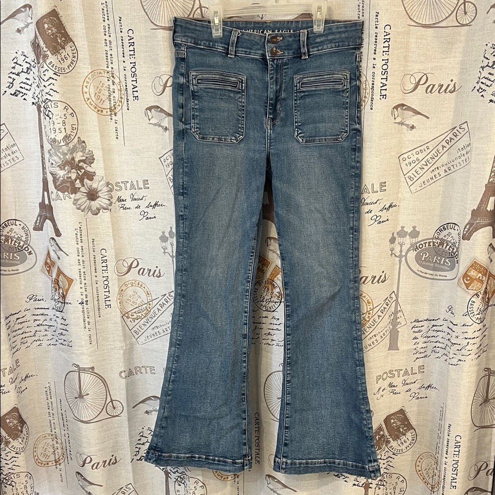 American Eagle Outfitters Blue Flare Jeans